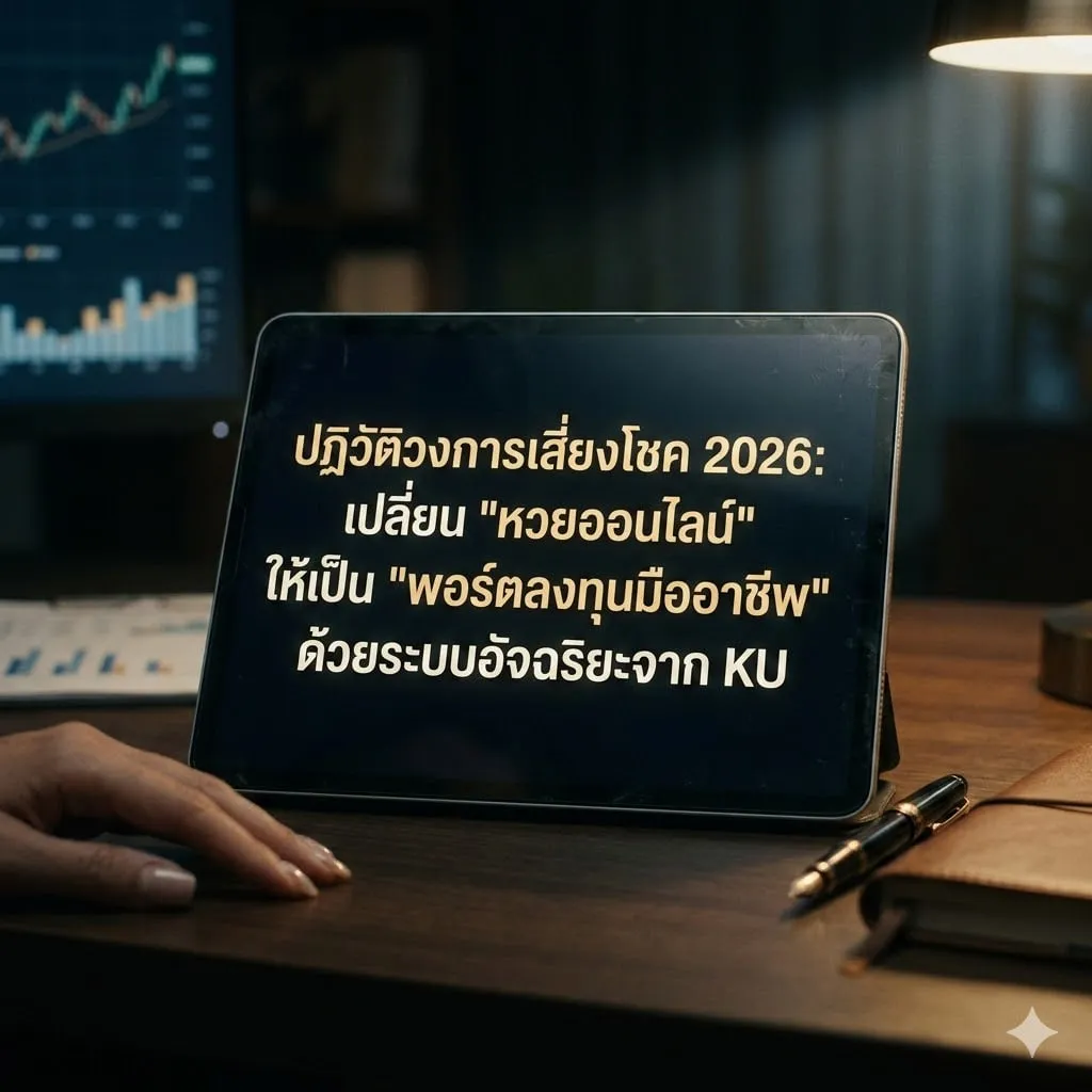 ปฎิวัติวงการเสี่ยงโชค 2026: เปลี่ยน “หวยออนไลน์” ให้เป็น “พอร์ตลงทุนมืออาชีพ” ด้วยระบบอัจฉริยะจาก KU