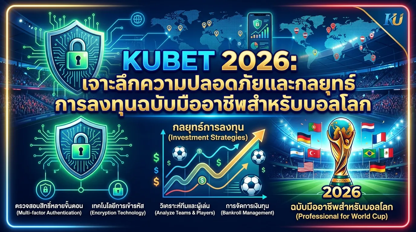 KUBET 2026: เจาะลึกความปลอดภัยและกลยุทธ์การลงทุนฉบับมืออาชีพสำหรับบอลโลก