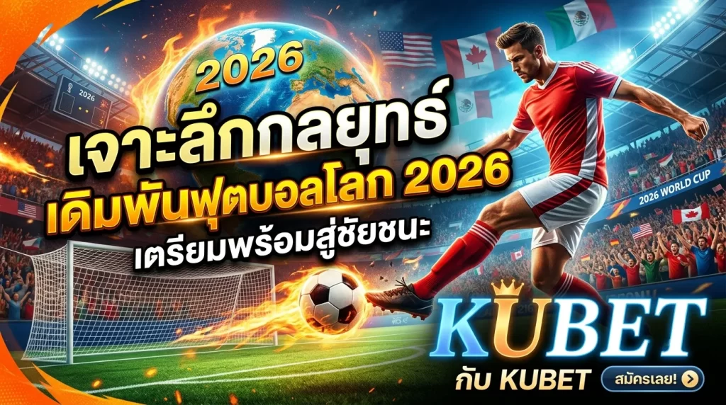 เจาะลึกกลยุทธ์เดิมพันฟุตบอลโลก 2026: เตรียมพร้อมสู่ชัยชนะกับ KUBET