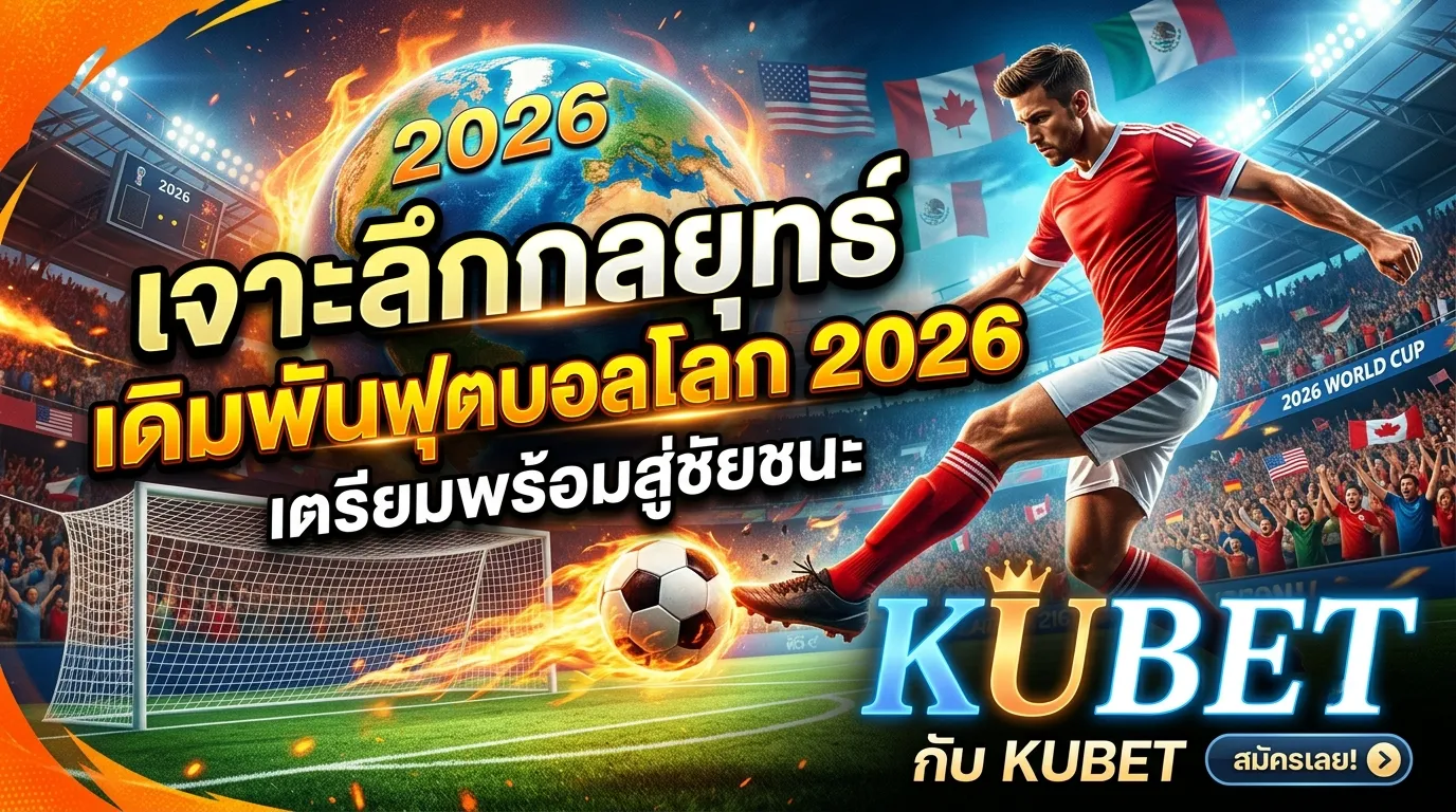 เจาะลึกกลยุทธ์เดิมพันฟุตบอลโลก 2026: เตรียมพร้อมสู่ชัยชนะกับ KUBET
