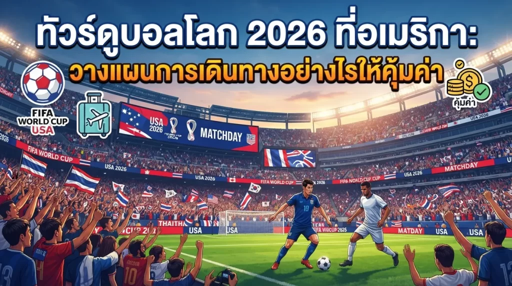 ทัวร์ดูบอลโลก 2026 ที่อเมริกา: วางแผนการเดินทางอย่างไรให้คุ้มค่า